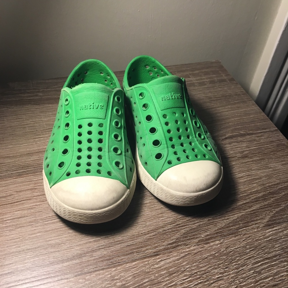 Native green shoes